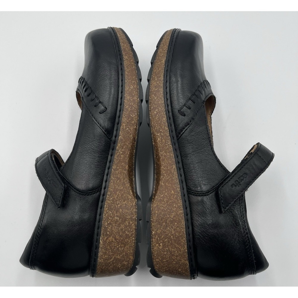 Earth Kalece Black Leather Mary Jane Shoes Womens 8W Comfort Round Toe Casual - Picture 7 of 13